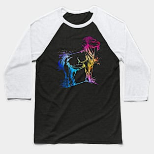 Colorful goat Baseball T-Shirt